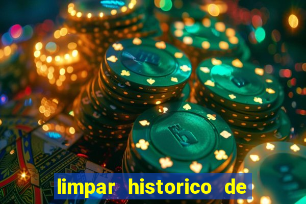 limpar historico de apostas bet365